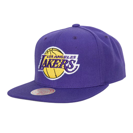 Mens NBA Los Angeles Lakers Purple Team Ground 2.0 Snapback Hat By Mitchell And Ness