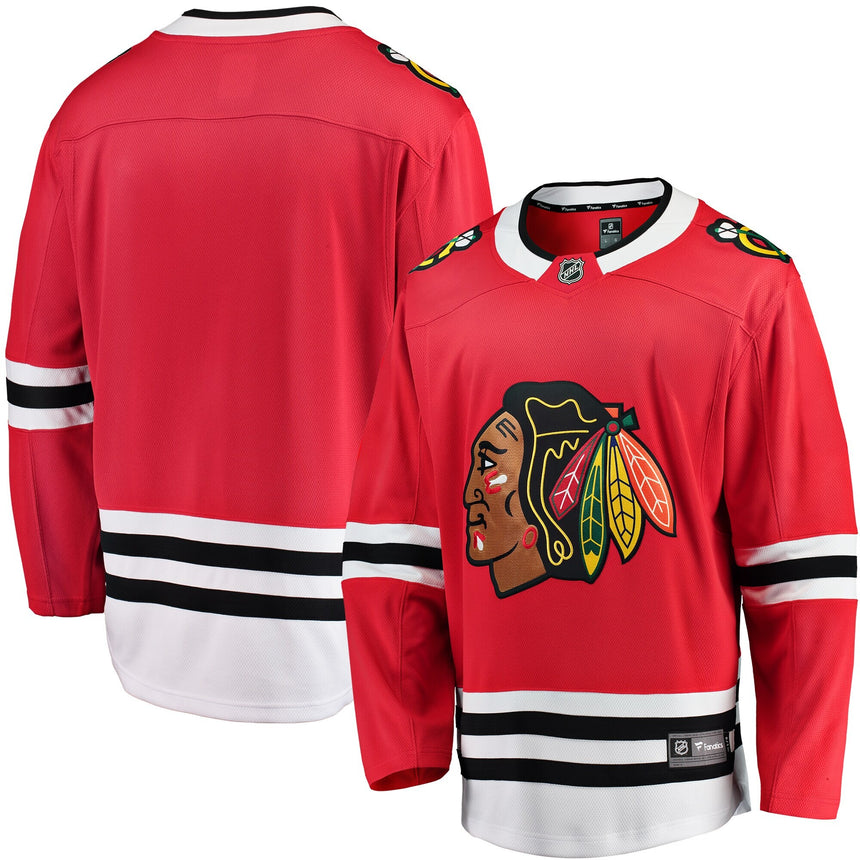 Men's Chicago Blackhawks Fanatics Red Blank Breakaway Home Jersey - Pro Jersey Sports
