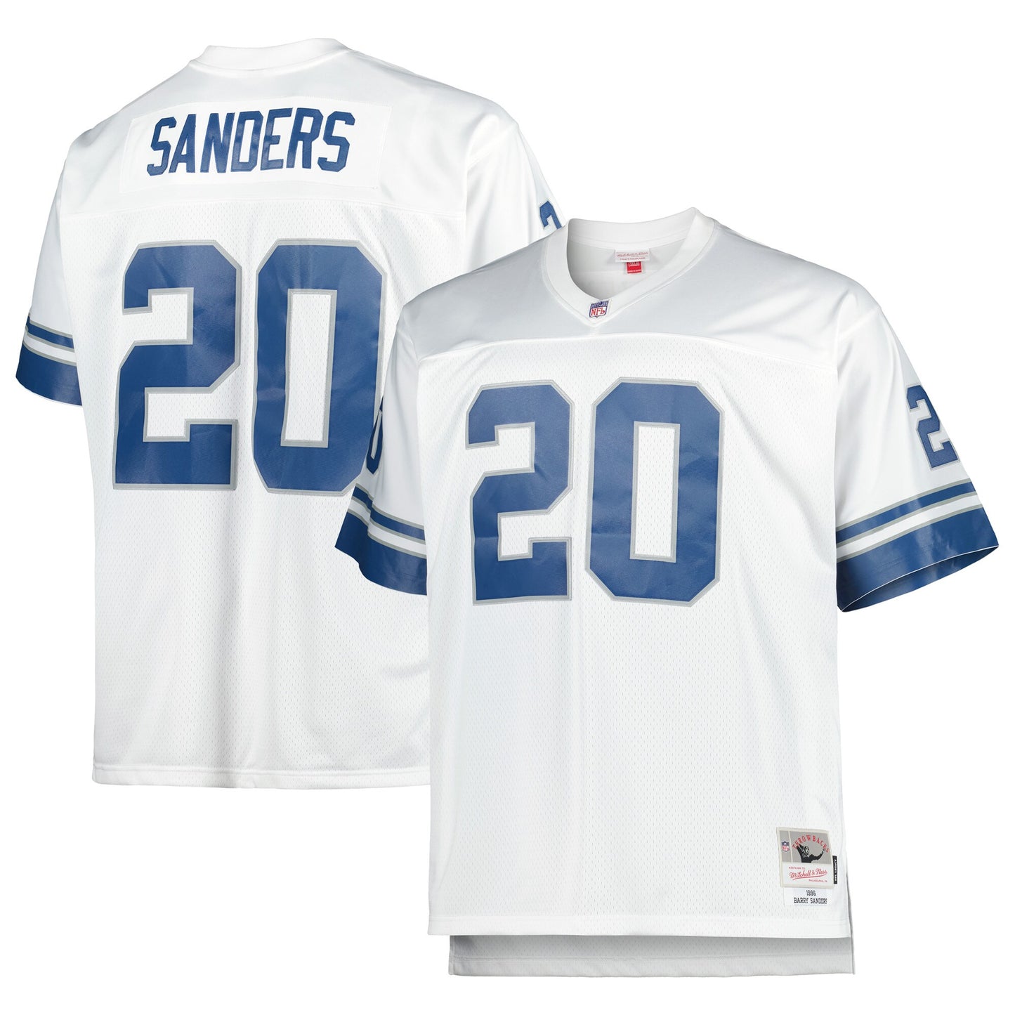 Youth Detroit Lions Barry Sanders Mitchell & Ness White Retired Player Vintage Replica Jersey - Pro Jersey Sports