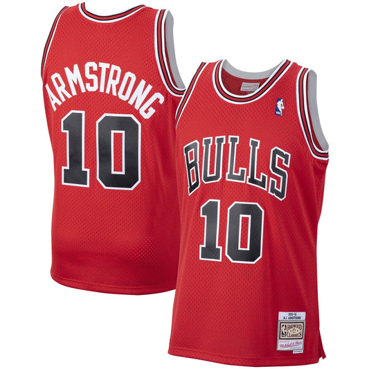 Mens Chicago Bulls B.J. Armstrong Mitchell & Ness Red 1990-91 Hardwood Classics Swingman Jersey - Pro Jersey Sports