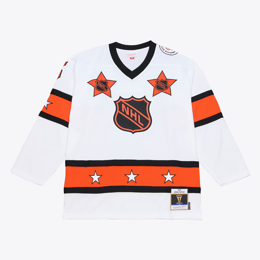 Denis Potvin Mitchell & Ness 1976 NHL All-Star Game Power Play Jersey - White - Pro Jersey Sports