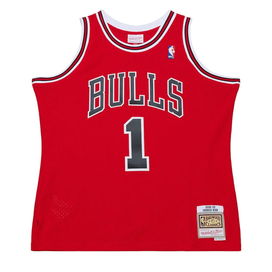 Men's Chicago Bulls Derrick Rose Mitchell & Ness Red 2008 Hardwood Classics Swingman Jersey - Pro Jersey Sports