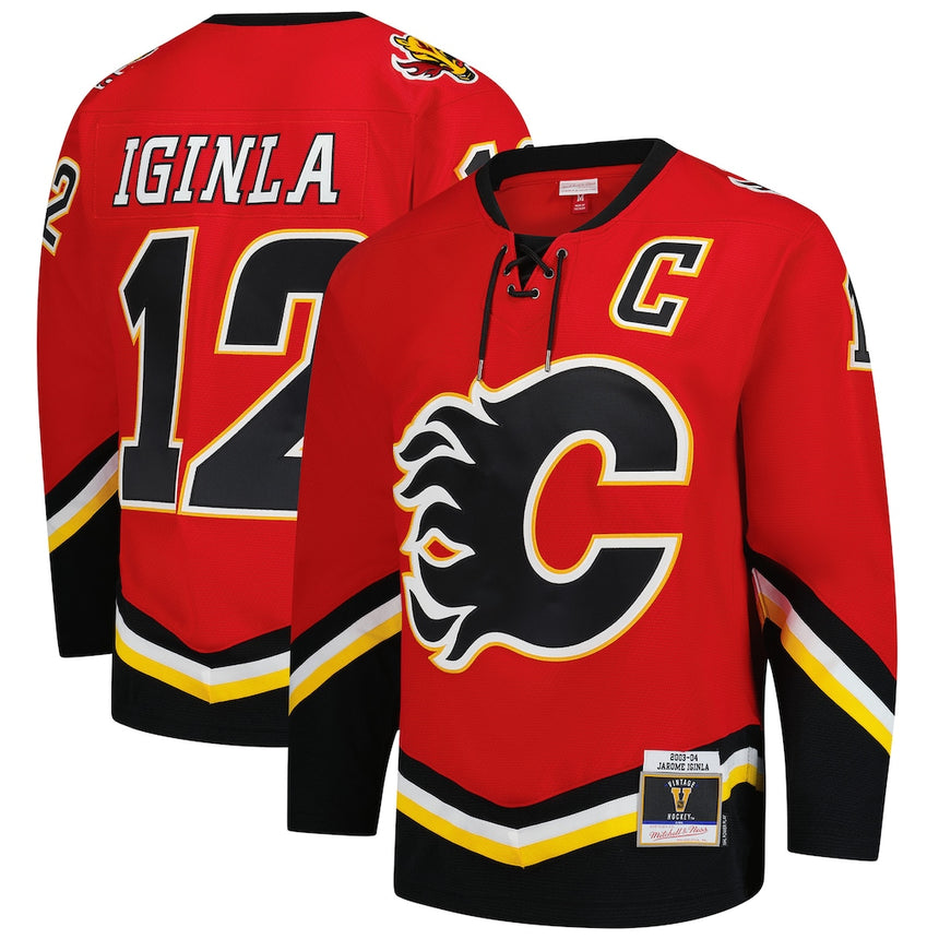 Men's Jerome Iginla Calgary Flames Red Mitchell & Ness Power Play Jersey - Pro Jersey Sports