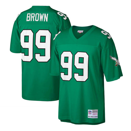 Men's Jerome Brown Philadelphia Eagles 1990 Green Mitchell & Ness Legacy Replica Jersey - Pro Jersey Sports