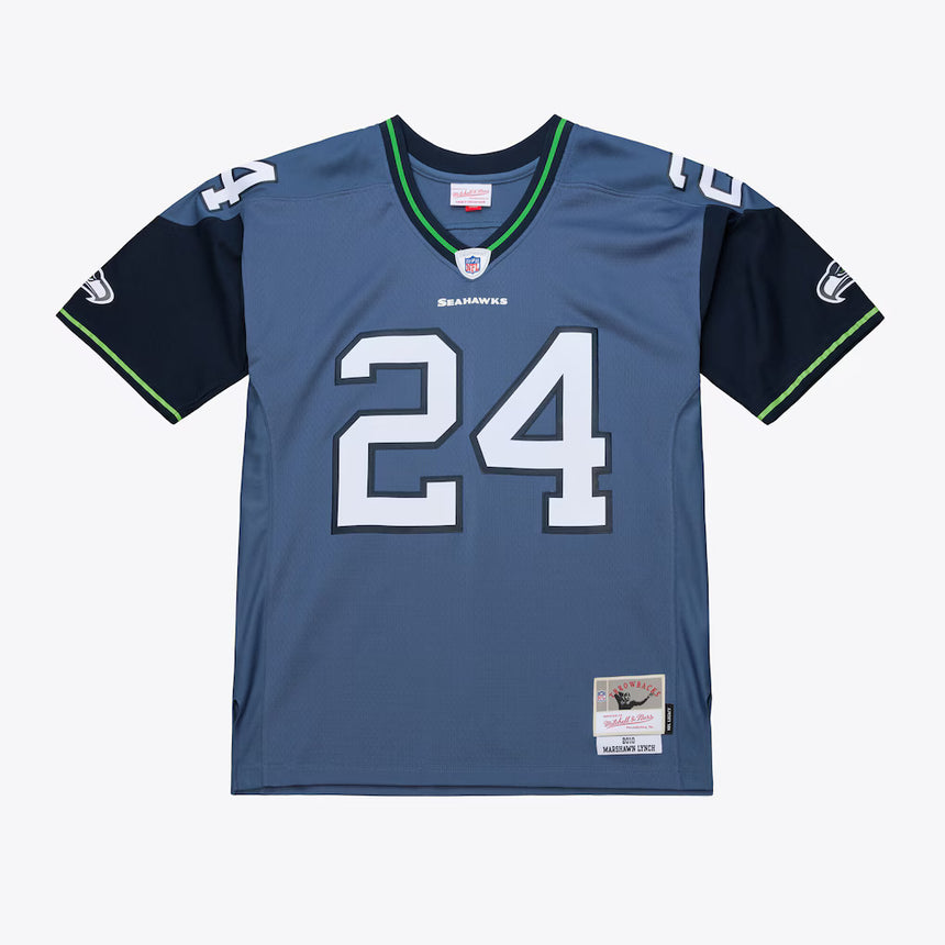 Men's Seattle Seahawks Marshawn Lynch Mitchell & Ness Blue 2010 Legacy Replica Jersey - Pro Jersey Sports