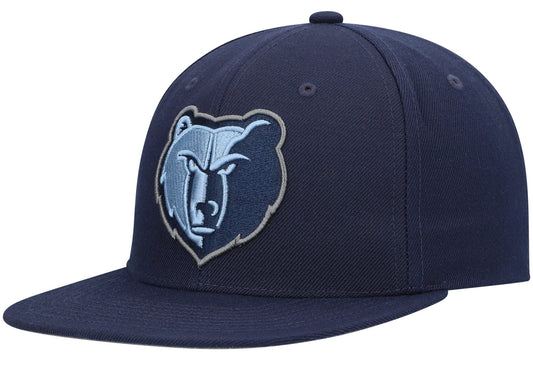Mens NBA Memphis Grizzlies Navy Team Ground 2.0 Snapback Hat By Mitchell And Ness - Pro Jersey Sports