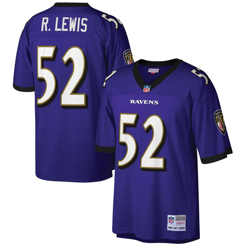 Youth Baltimore Ravens Ray Lewis Mitchell & Ness Purple Retired Player Vintage Replica Jersey - Pro Jersey Sports