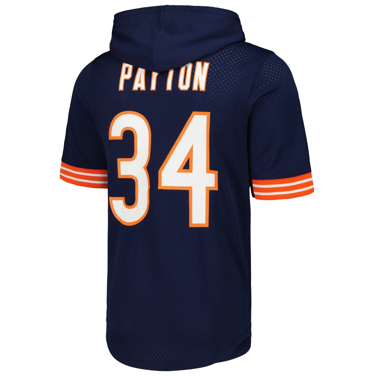 Men's Mitchell & Ness Walter Payton Navy Chicago Bears Retired Player Name & Number Mesh Hoodie T-Shirt - Pro Jersey Sports