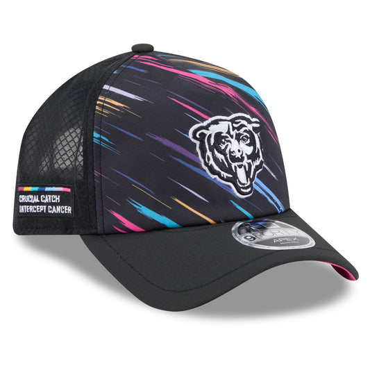 Men's Chicago Bears New Era 2026 Crucial Catch Apex 9FORTY Adjustable Trucker Hat