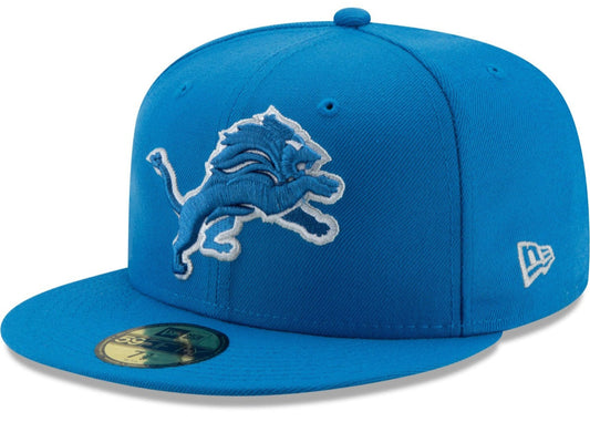 Men's Detroit Lions New Era Honolulu Blue Basic 23 59FIFTY Fitted Hat - Pro Jersey Sports