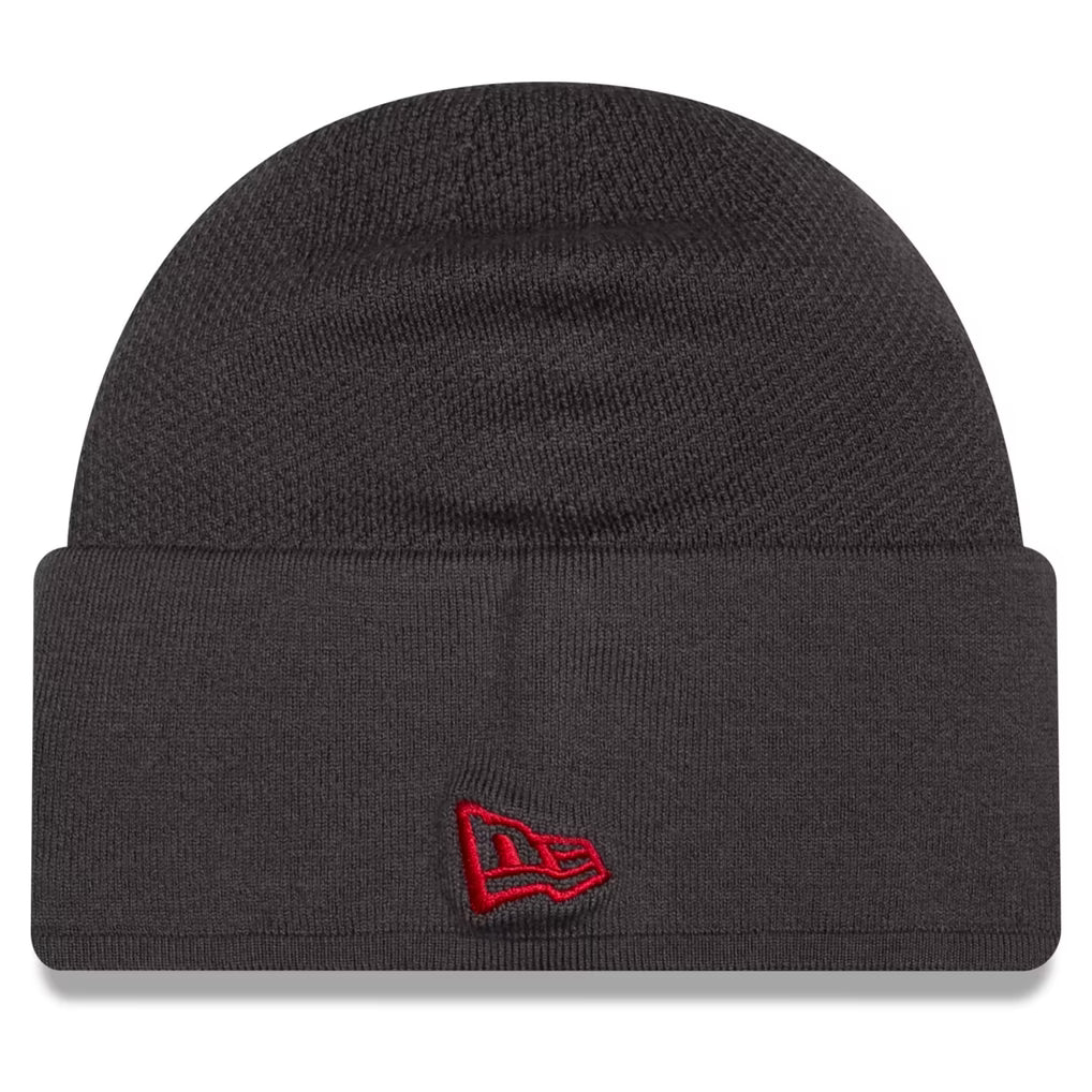 San Francisco 49ers 2026 New Era Official Sideline Gray Skully Knit Hat