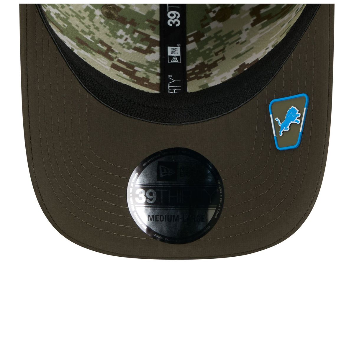 Men's Detroit Lions New Era Green 2025 Salute to Service 39THIRTY Flex Hat - Pro Jersey Sports