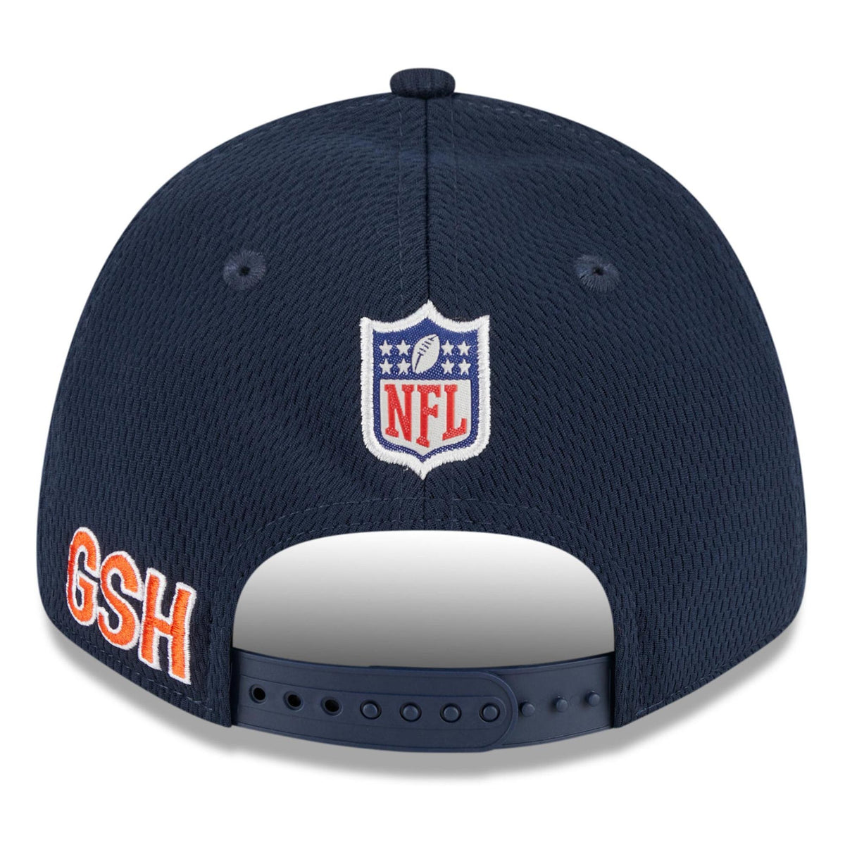 Men's Chicago Bears New Era NFL 2023 Training Camp Navy Primary Logo 9FORTY Stretch-Snap Adjustable Hat - Pro Jersey Sports