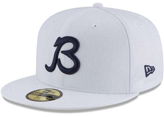Chicago Bears New Era Optic White Grisiron Traditions B 59FIFTY Fitted Hat - Pro Jersey Sports