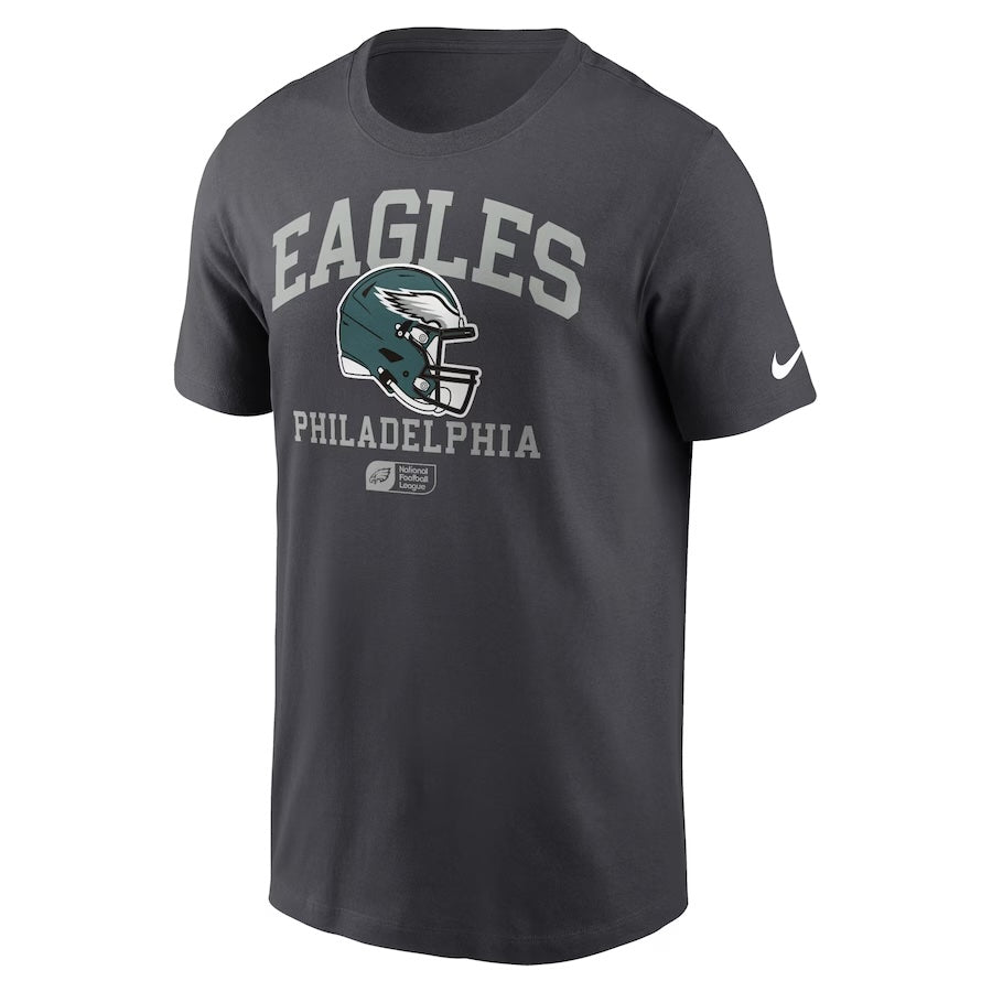 Men's Nike Anthracite Philadelphia Eagles Helmet Essential T-Shirt - Pro Jersey Sports