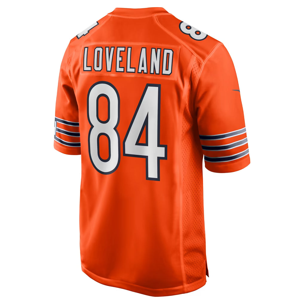 Youth Colston Loveland Chicago Bears Orange Nike Game Jersey