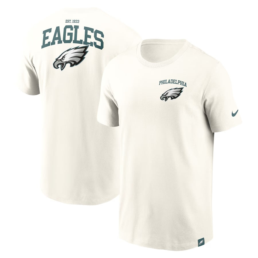 Nike Philadelphia Eagles White Blitz Essential Cotton Short Sleeve T Shirt - Pro Jersey Sports