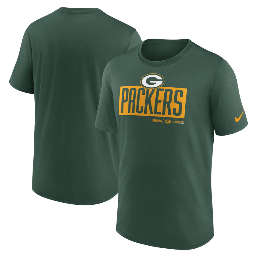 Men's Green Bay Packers Nike Exceed Green Performance T-Shirt - Pro Jersey Sports