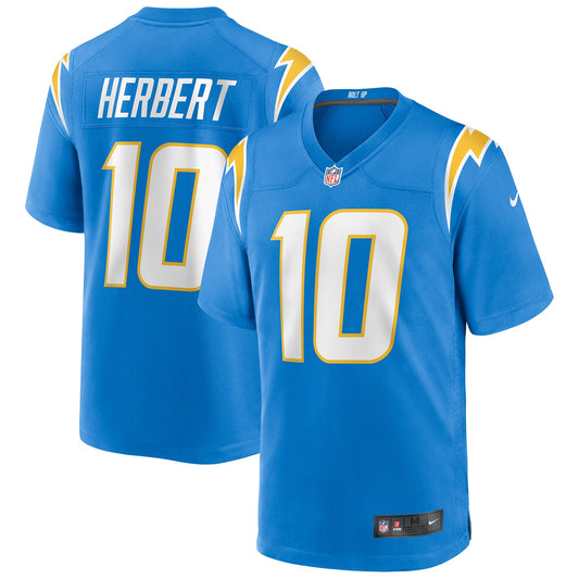 Men's Los Angeles Chargers Justin Herbert Nike Powder Blue Player Game Jersey - Pro Jersey Sports