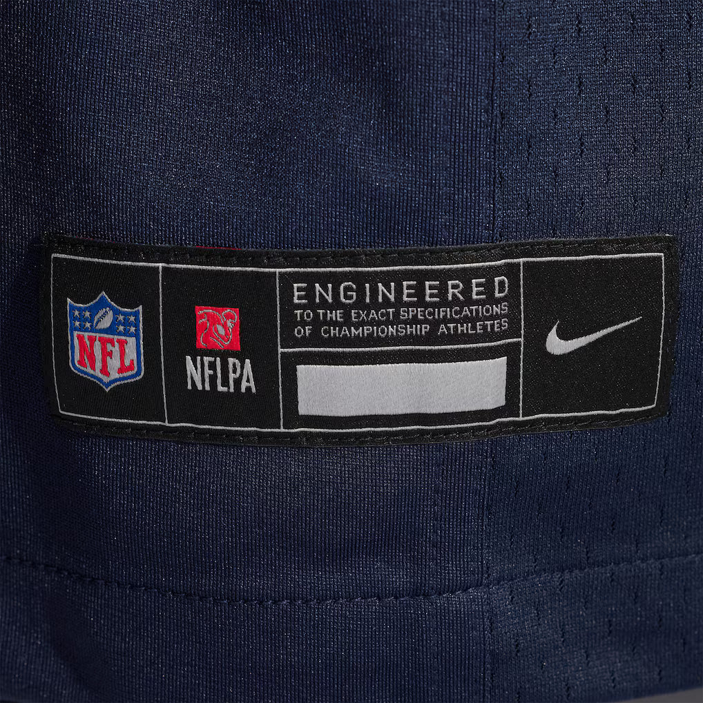 Men's Chicago Bears Luther Burden III Nike Navy Team Color Game Jersey