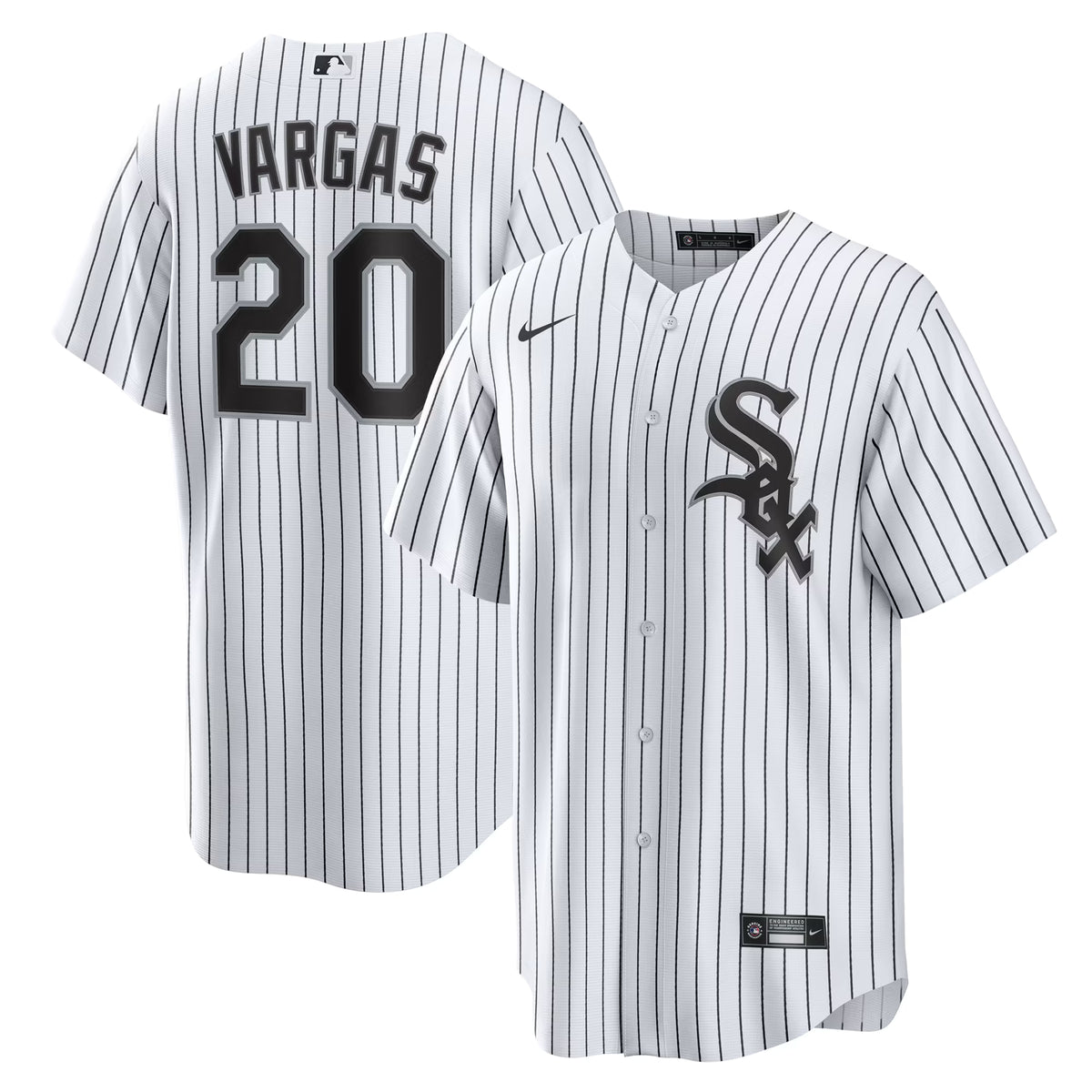 Youth Chicago White Sox Miguel Vargas Nike White Home Replica Jersey