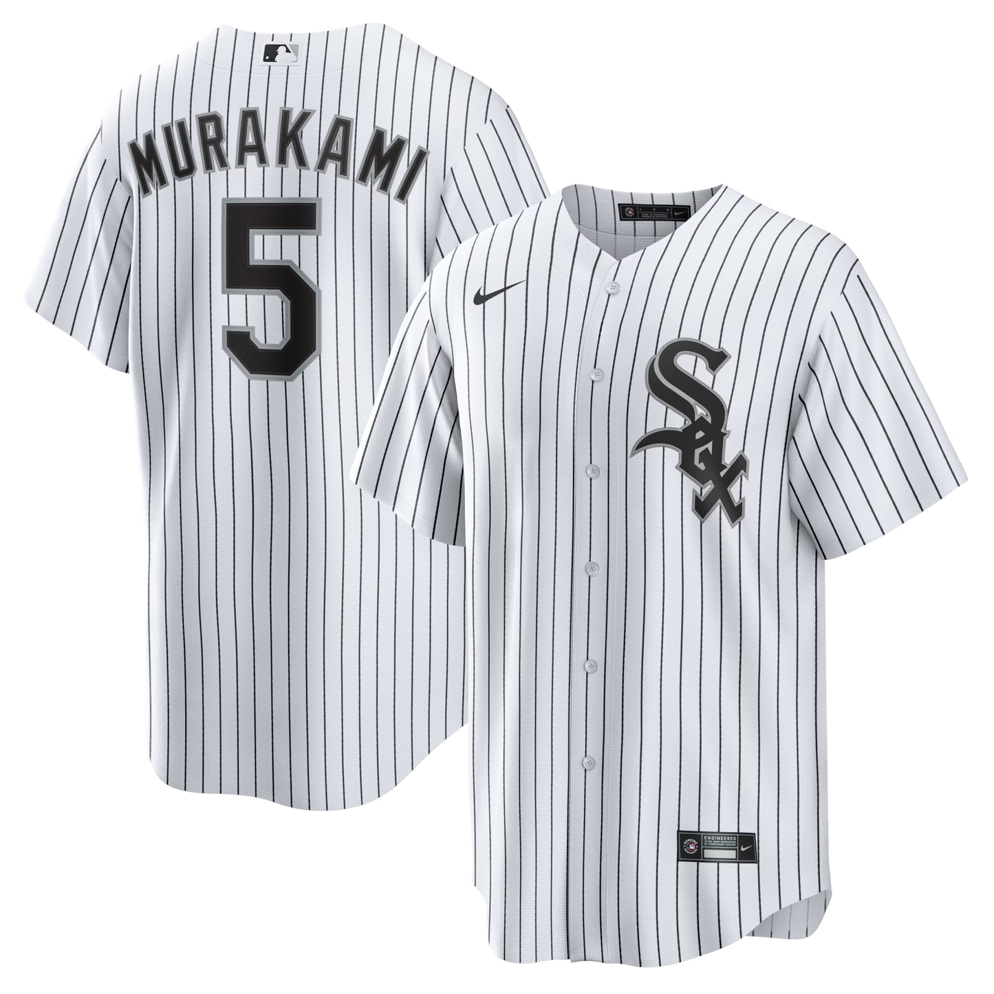Men's Munetaka Murakami Chicago White Sox NIKE Premium Replica Home Jersey With Pro Tackle Twill Lettering & Front Number