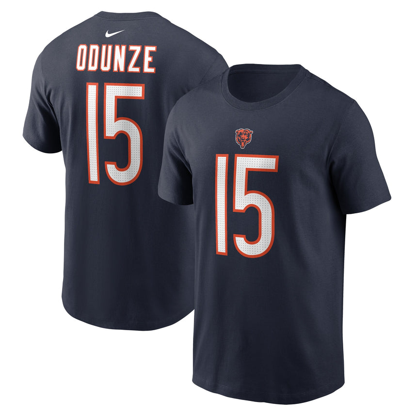 Men's Nike Rome Odunze Navy Chicago Bears Name & Number T-Shirt - Pro Jersey Sports
