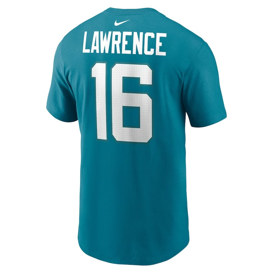 Youth Trevor Lawrence Jacksonville Jaguars Nike Teal FUSE Name & Number T-Shirt - Pro Jersey Sports