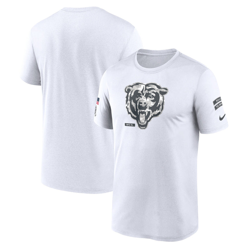 Men's Chicago Bears Nike White 2024 Salute To Service Legend Performance T-Shirt - Pro Jersey Sports