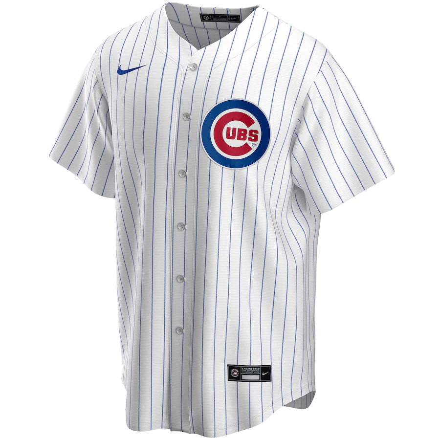 Men's NIKE Men's Chicago Cubs Custom White Home Replica Jersey