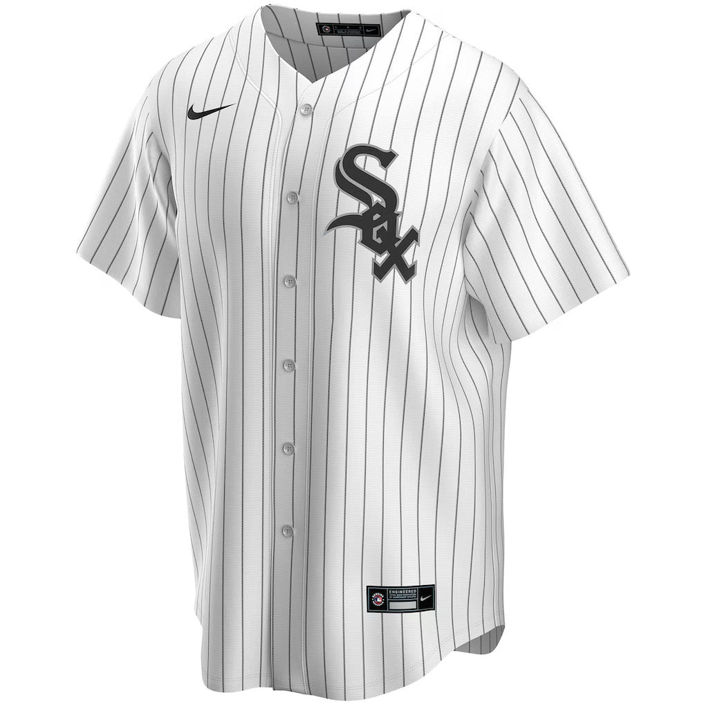 NIKE Men's Davis Martin Chicago White Sox White Home Replica Jersey With Premium Twill Lettering