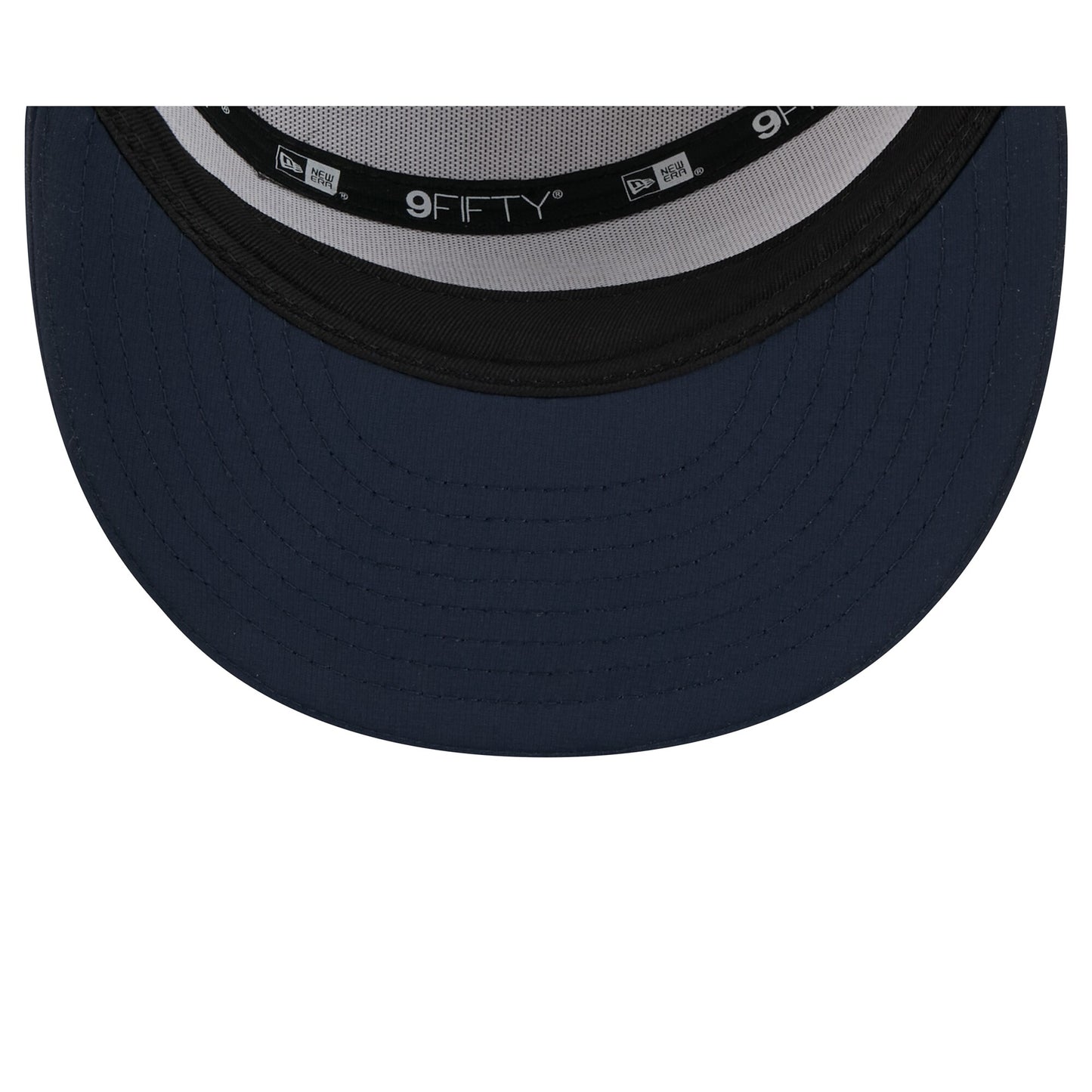 Men's Chicago Bears New Era White/Navy 2025 NFL Training Camp Split Panel 9FIFTY Snapback Hat - Pro Jersey Sports