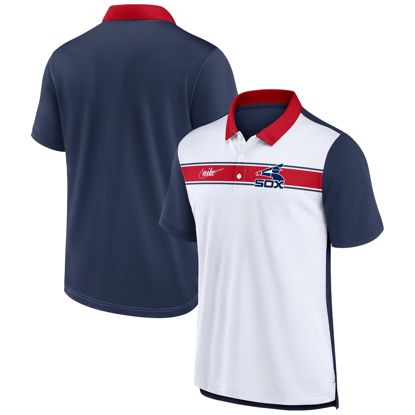 Men's Chicago White Sox Nike Cooperstown Collection Rewind Stripe Polo - Pro Jersey Sports