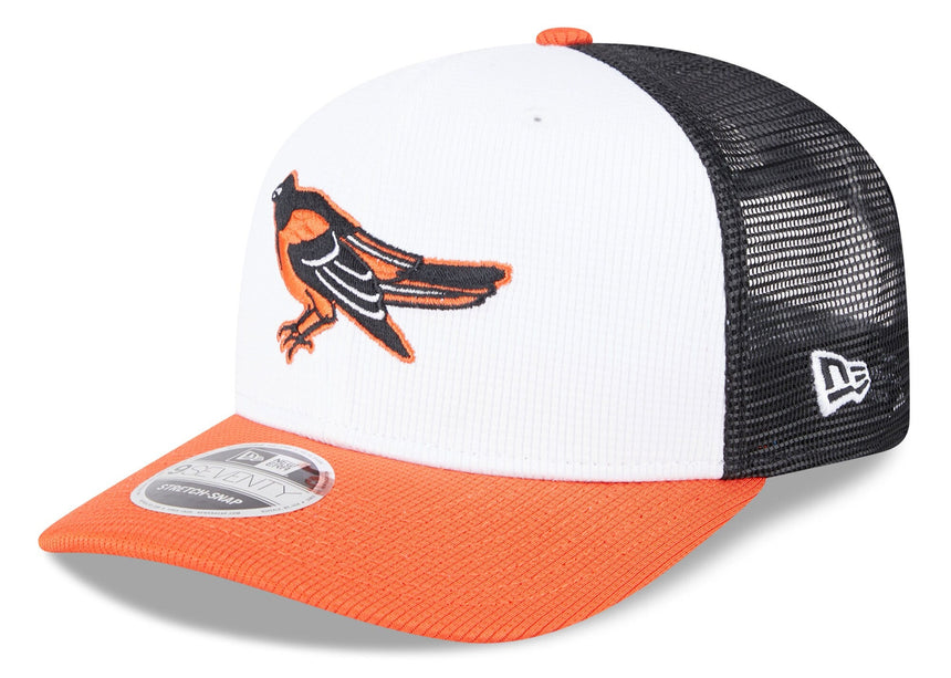 Baltimore Orioles New Era White Batting Practice 9SEVENTY Trucker Hat - Pro Jersey Sports