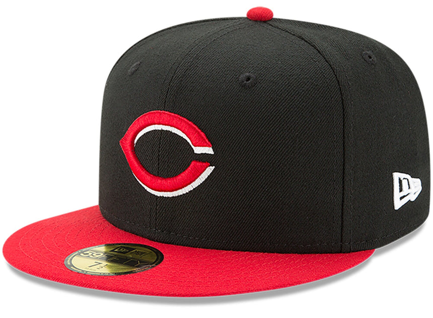 Men's Cincinnati Reds New Era Black/Red Alternate Authentic Collection On-Field 59FIFTY Fitted Hat - Pro Jersey Sports