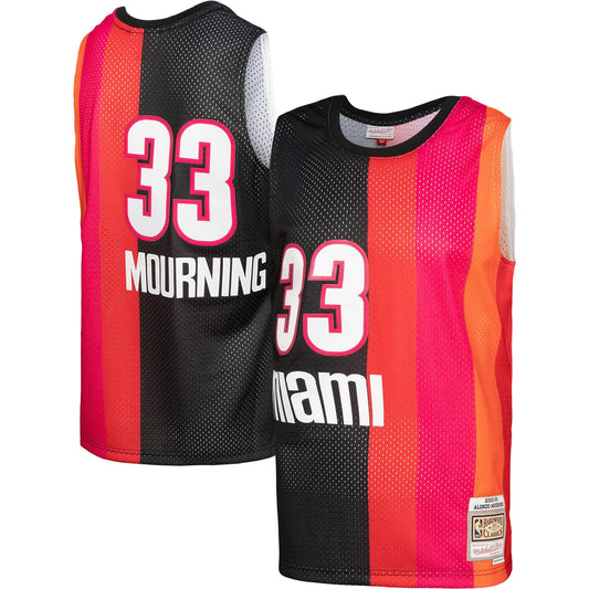 Men's Alonzo Mourning Miami Heat Mitchell & Ness NBA 2005-06 Black Alternate Throwback Swingman Jersey - Pro Jersey Sports