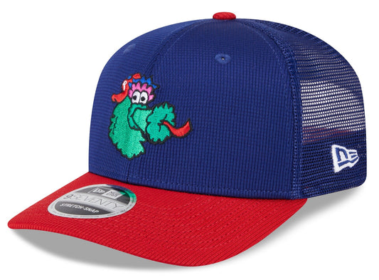 Philadelphia Phillies New Era Deep Blue/Red Batting Practice 9SEVENTY Trucker Hat - Pro Jersey Sports