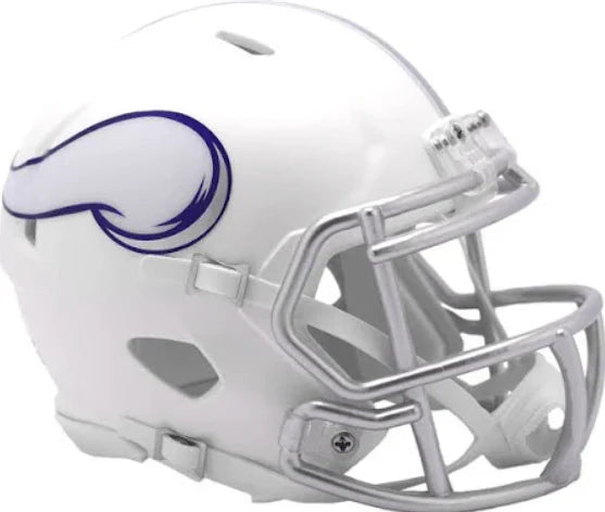 Minnesota Vikings Winter Warrior White Speed Mini Helmet - Pro Jersey Sports