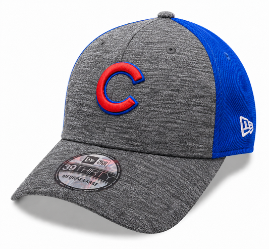 Mens Chicago Cubs New Era Graphite Shadow Blocker 39THIRTY Flex Hat