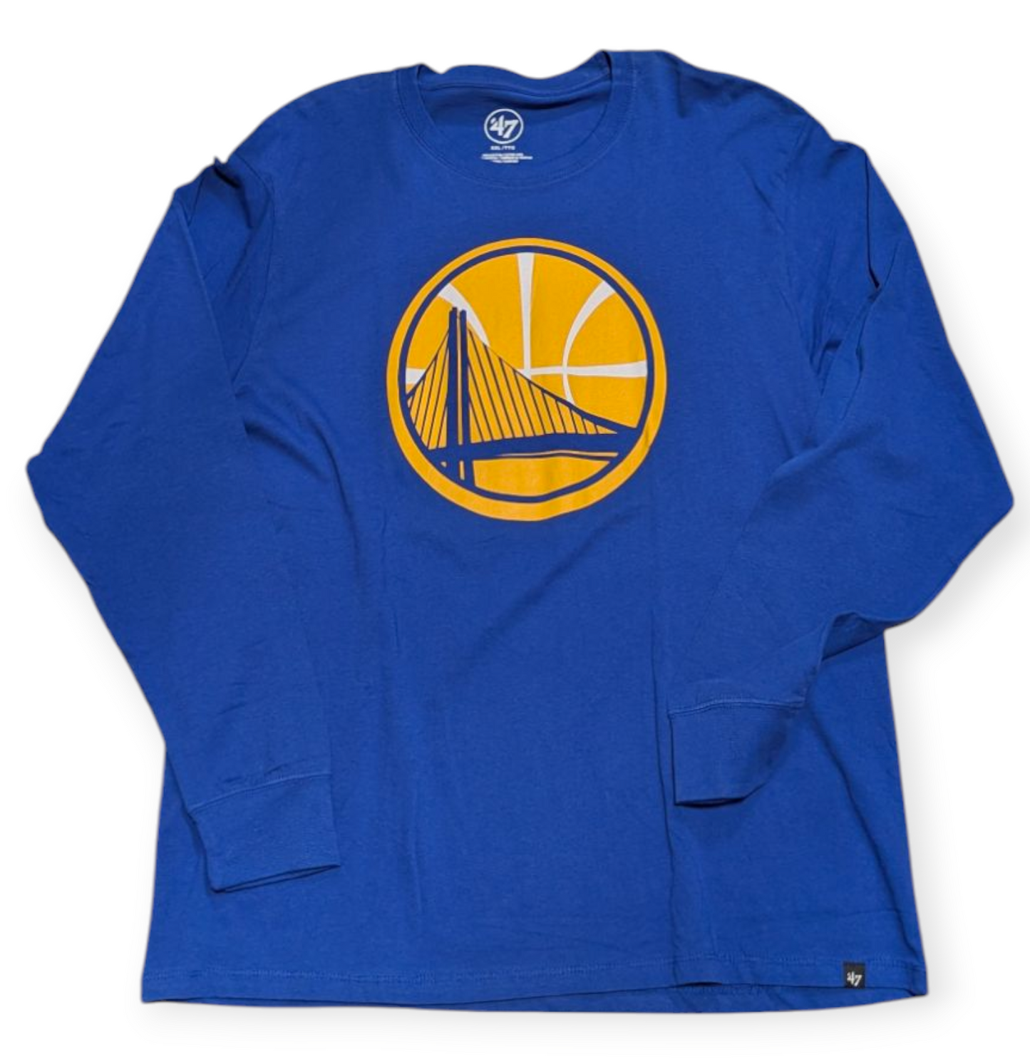 Men's Golden State Warriors Super Rival Long Sleeve Tee By ’47 Brand - Pro Jersey Sports
