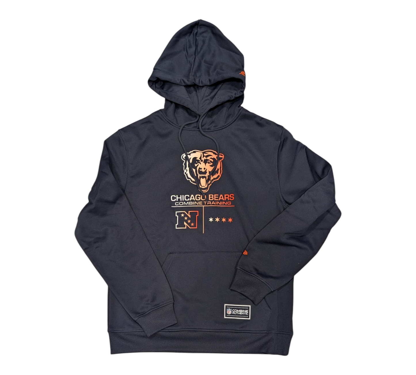 Men's Chicago Bears Navy NFL Combine Training Performance Pullover Hoodie - Pro Jersey Sports