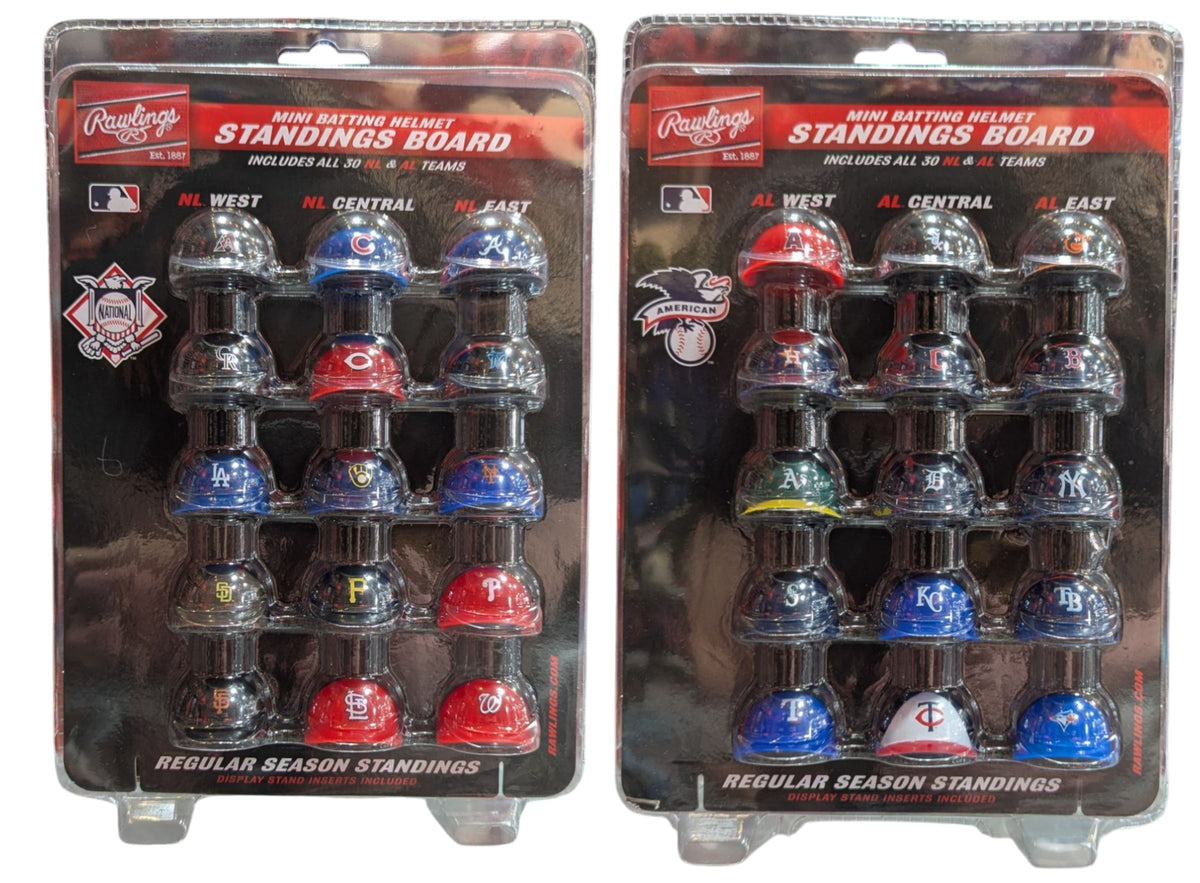 MLB Mini Helmet Standings Board By Rawlings - Pro Jersey Sports