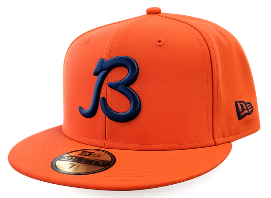 Chicago Bears "B" Logo Orange Traditions New Era 59FIFTY Fitted Hat