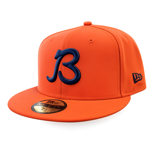 Chicago Bears "B" Logo Orange Traditions New Era 59FIFTY Fitted Hat