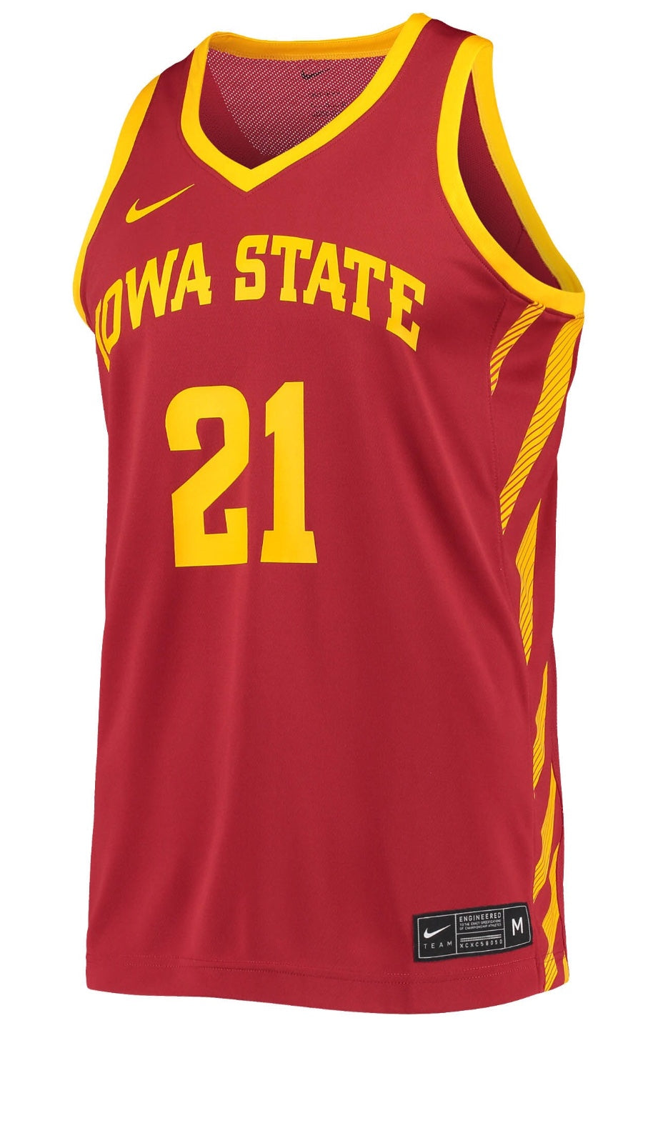 Men's Iowa State Cyclones Nike Replica #21 Basketball Jersey – Maroon