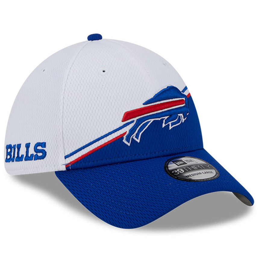 Men's Buffalo Bills New Era White/Royal 2023 Sideline 39THIRTY Flex Hat - Pro Jersey Sports