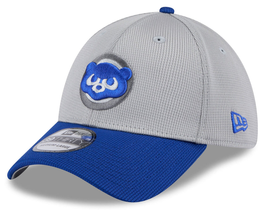 Men's Chicago Cubs New Era 2025 Batting Practice Graphite/Royal 39THIRTY Flex-Fit Hat - Pro Jersey Sports