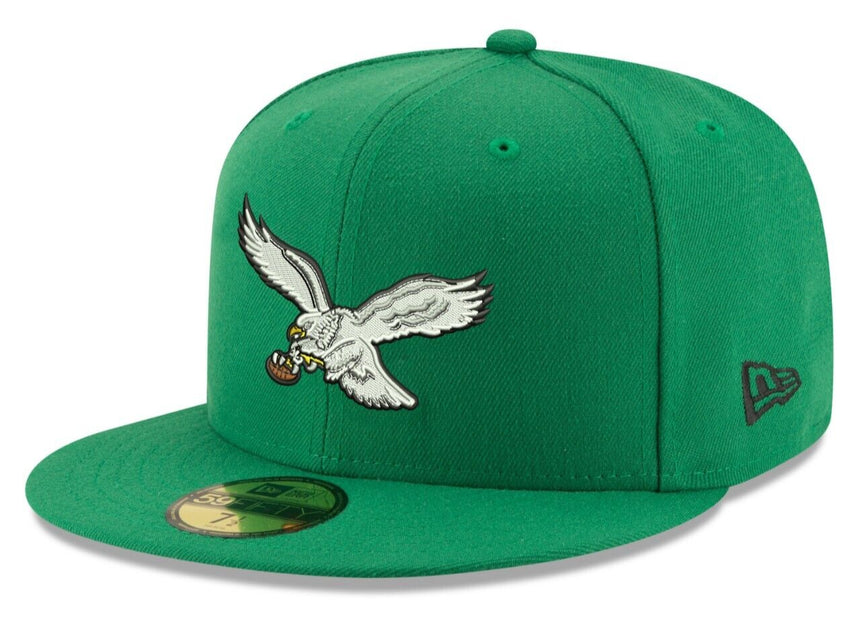 Men's Philadelphia Eagles New Era Kelly Green Basic 59FIFTY Fitted Hat - Pro Jersey Sports