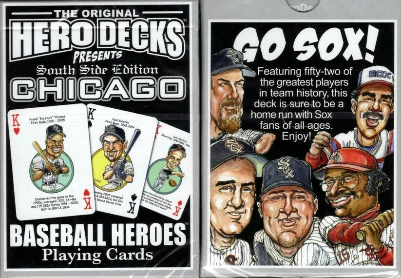 Chicago White Sox MLB Hero Decks Playing Cards Poker Sized 52 Card Deck - Pro Jersey Sports