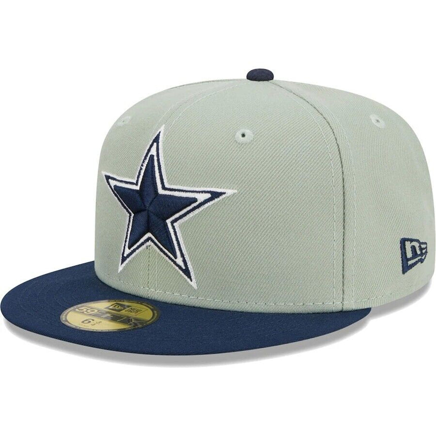 Dallas Cowboys NFL New Era Gray and Navy 59FIFTY Fitted Hat - Pro Jersey Sports